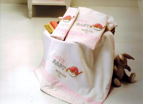 Детский набор полотенец Maison Dor LOVE BABY розовый