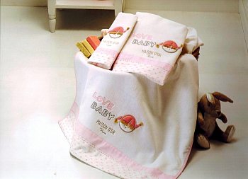 Детский набор полотенец Maison Dor LOVE BABY розовый 